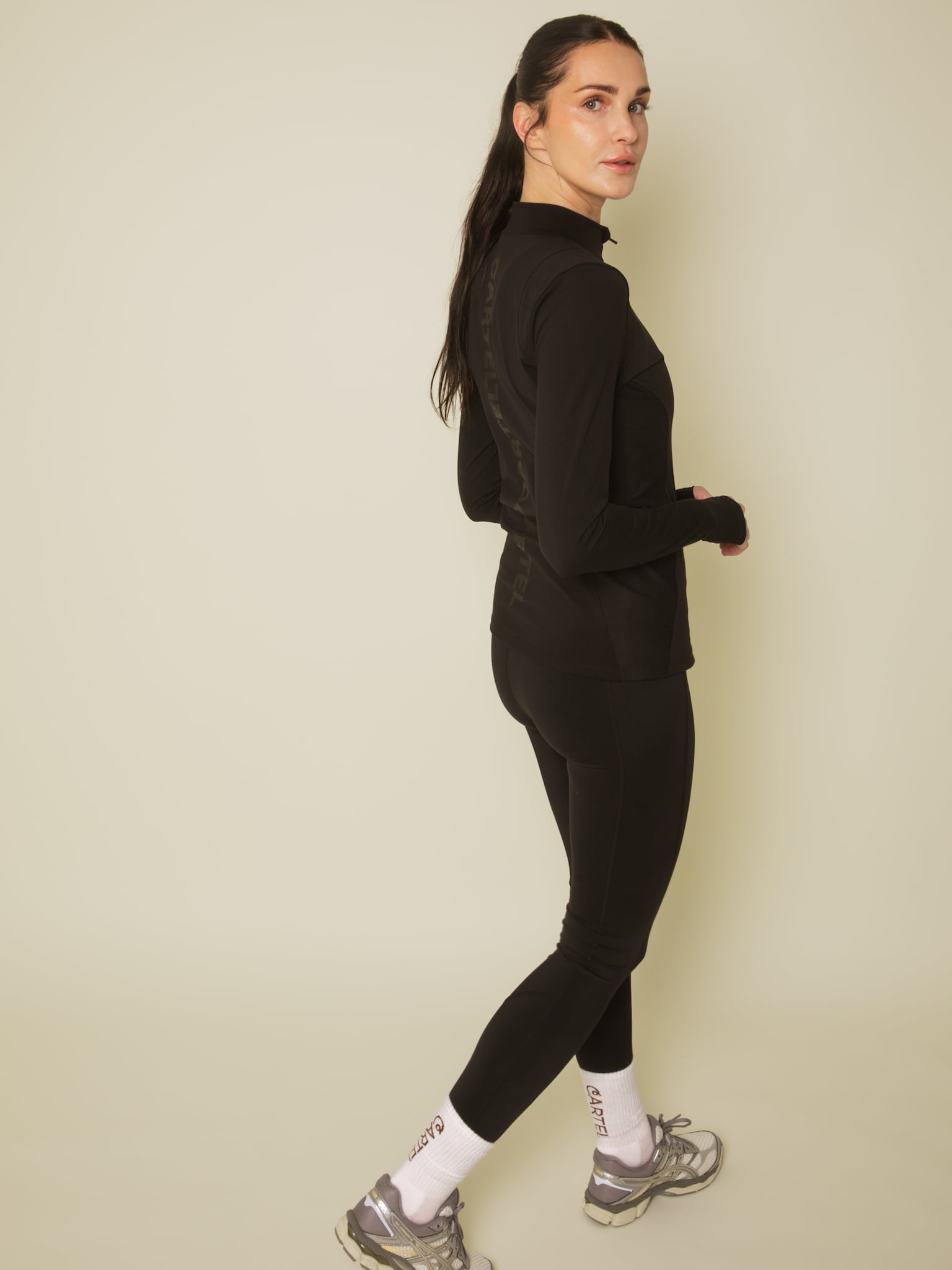 Core long sleeve zip jacket - Nero