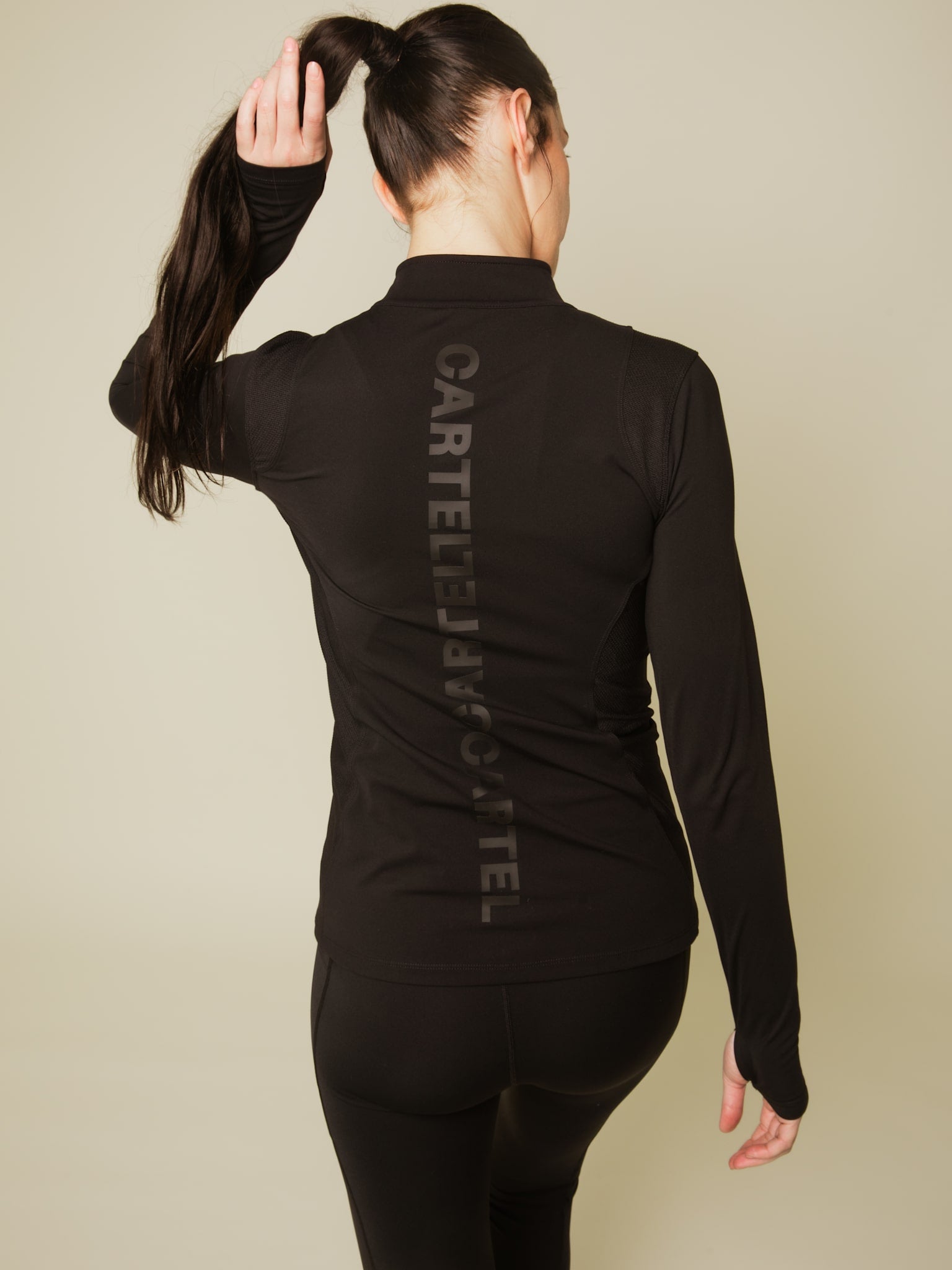 Core long sleeve zip jacket - Nero