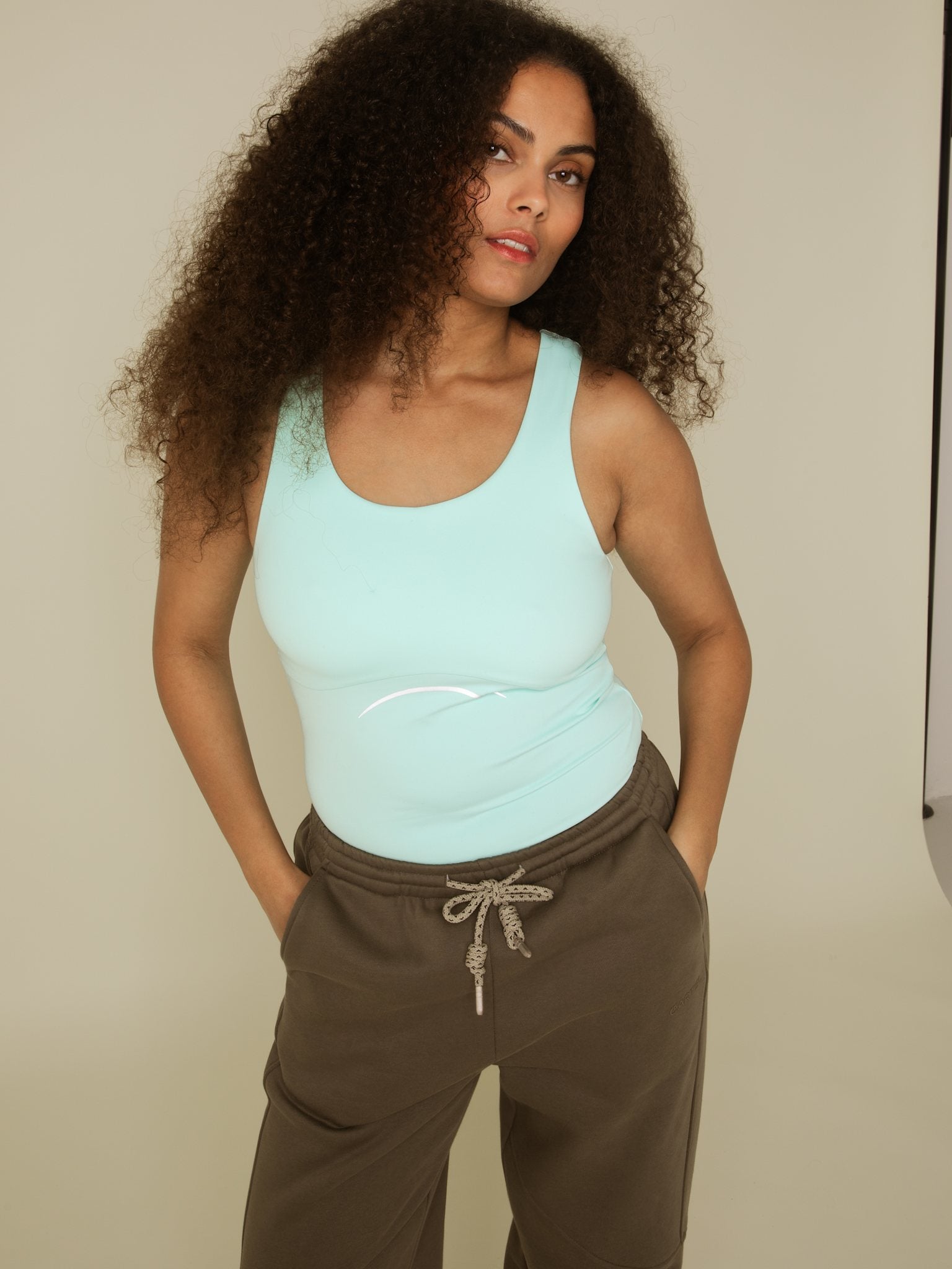 Horizon sweat zip-leg joggers - Moss