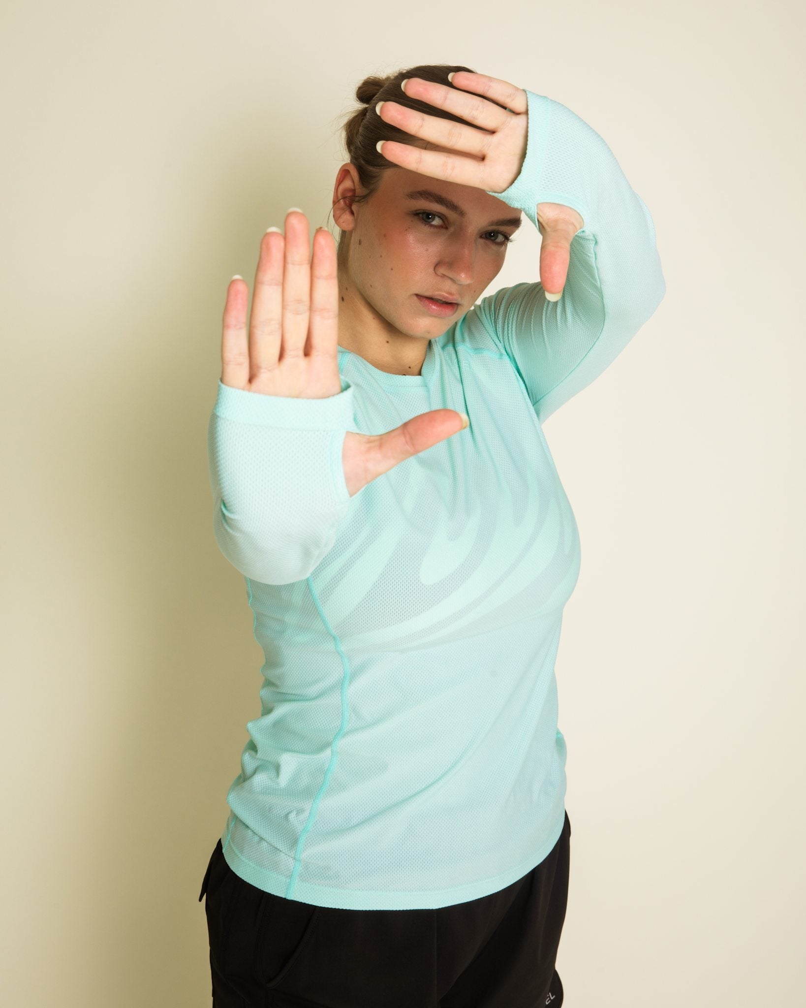 Motion performance long sleeve tee - Mint
