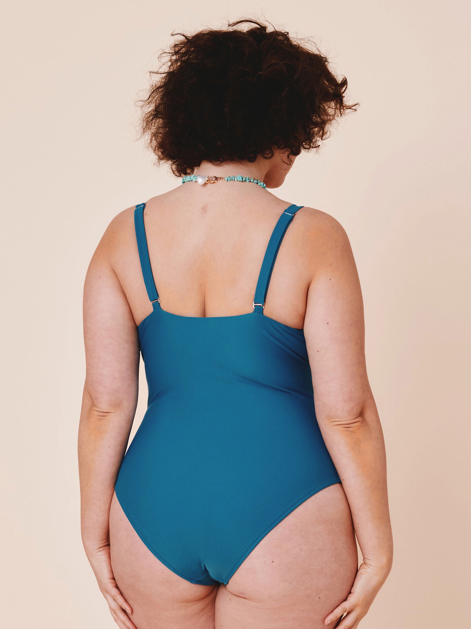 Medewi draped onepiece - Teal