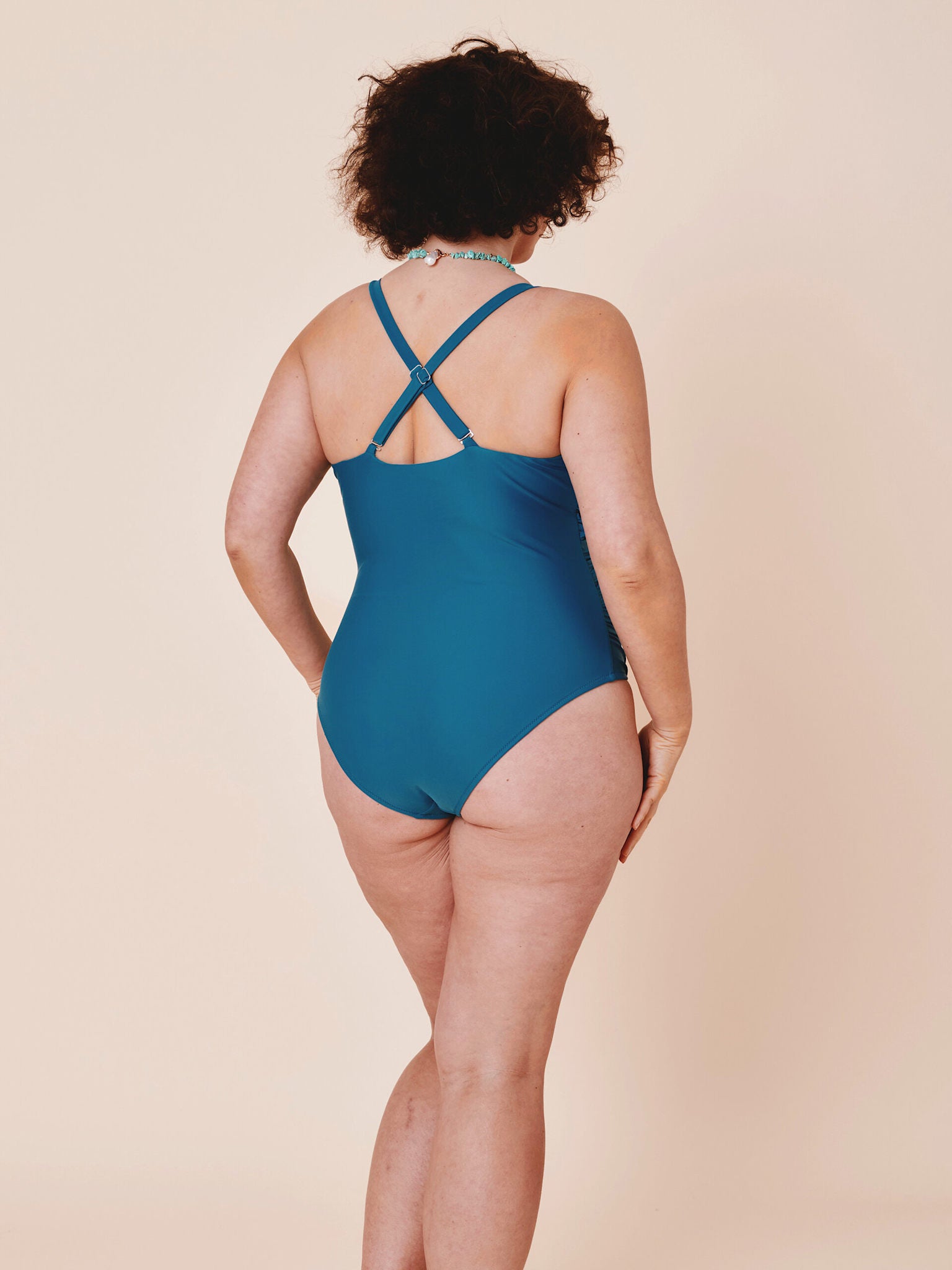 Medewi draped onepiece - Teal