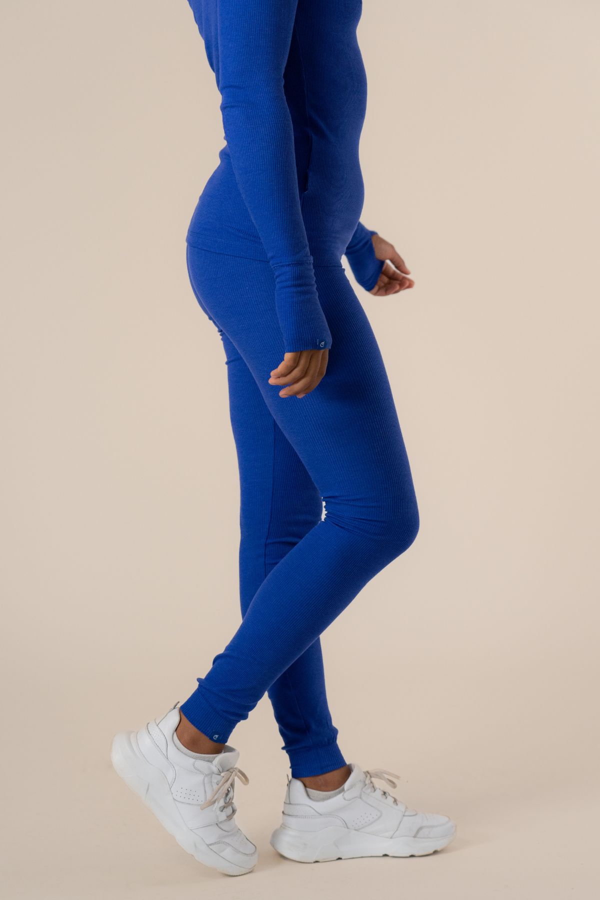 Algae ribbed OCN Weed® leggings - Cartel Blue