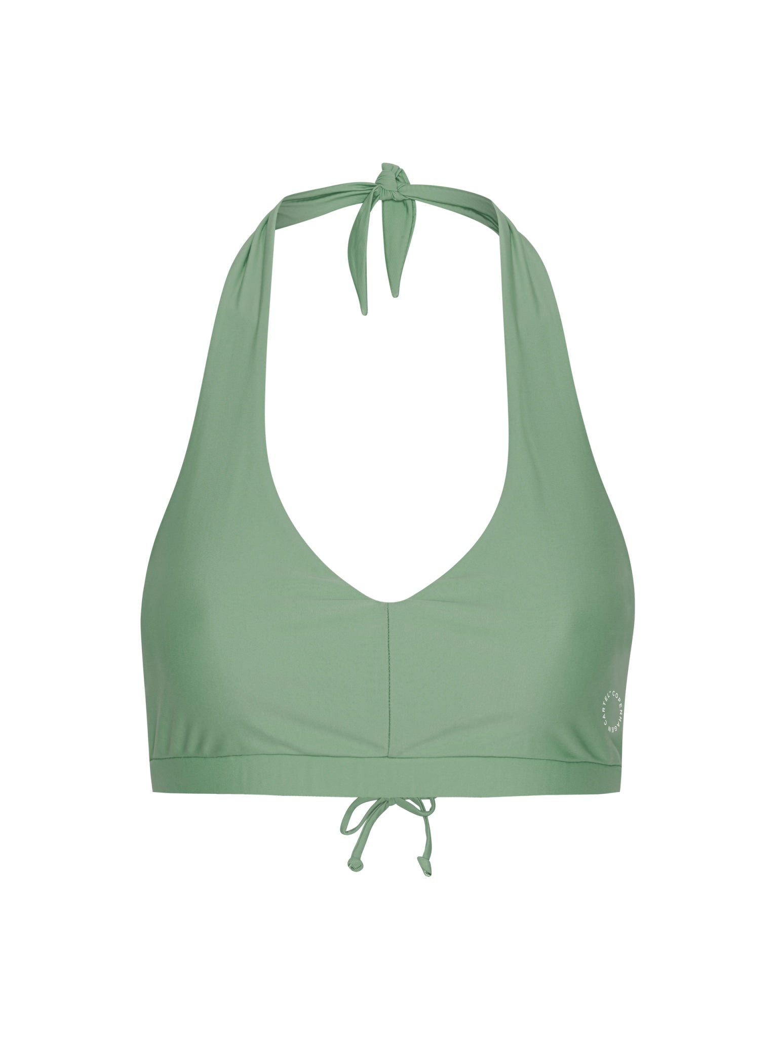 Bukit halterneck bikini top - Army