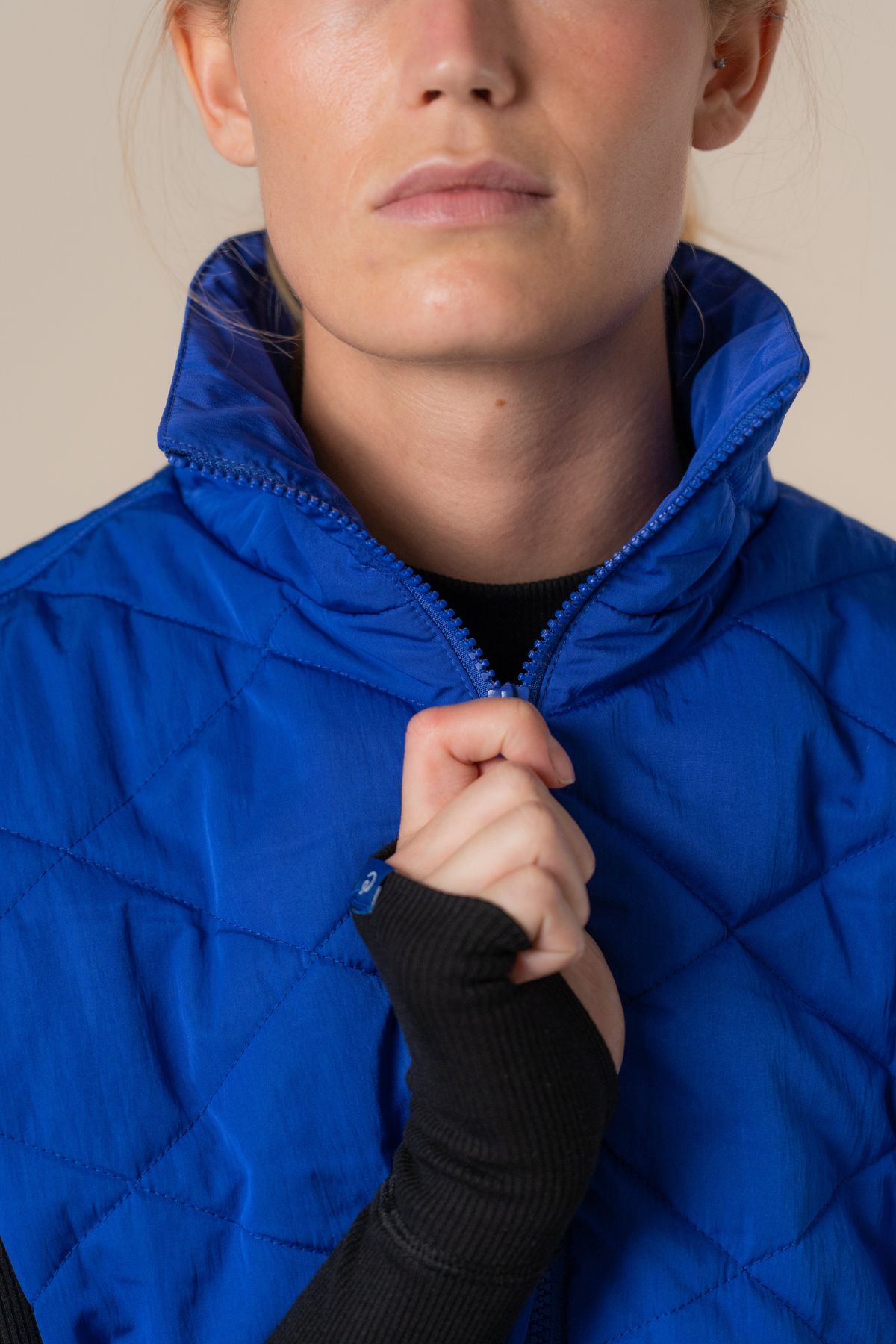 Coast quilted vest - Cartel Blue