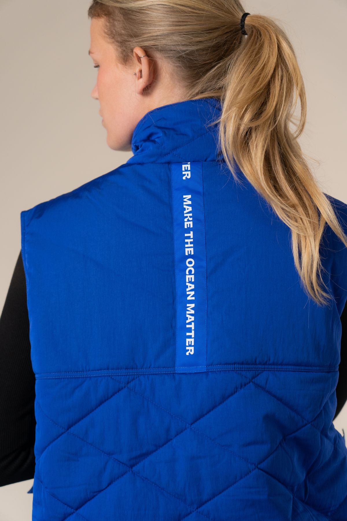 Coast quilted vest - Cartel Blue