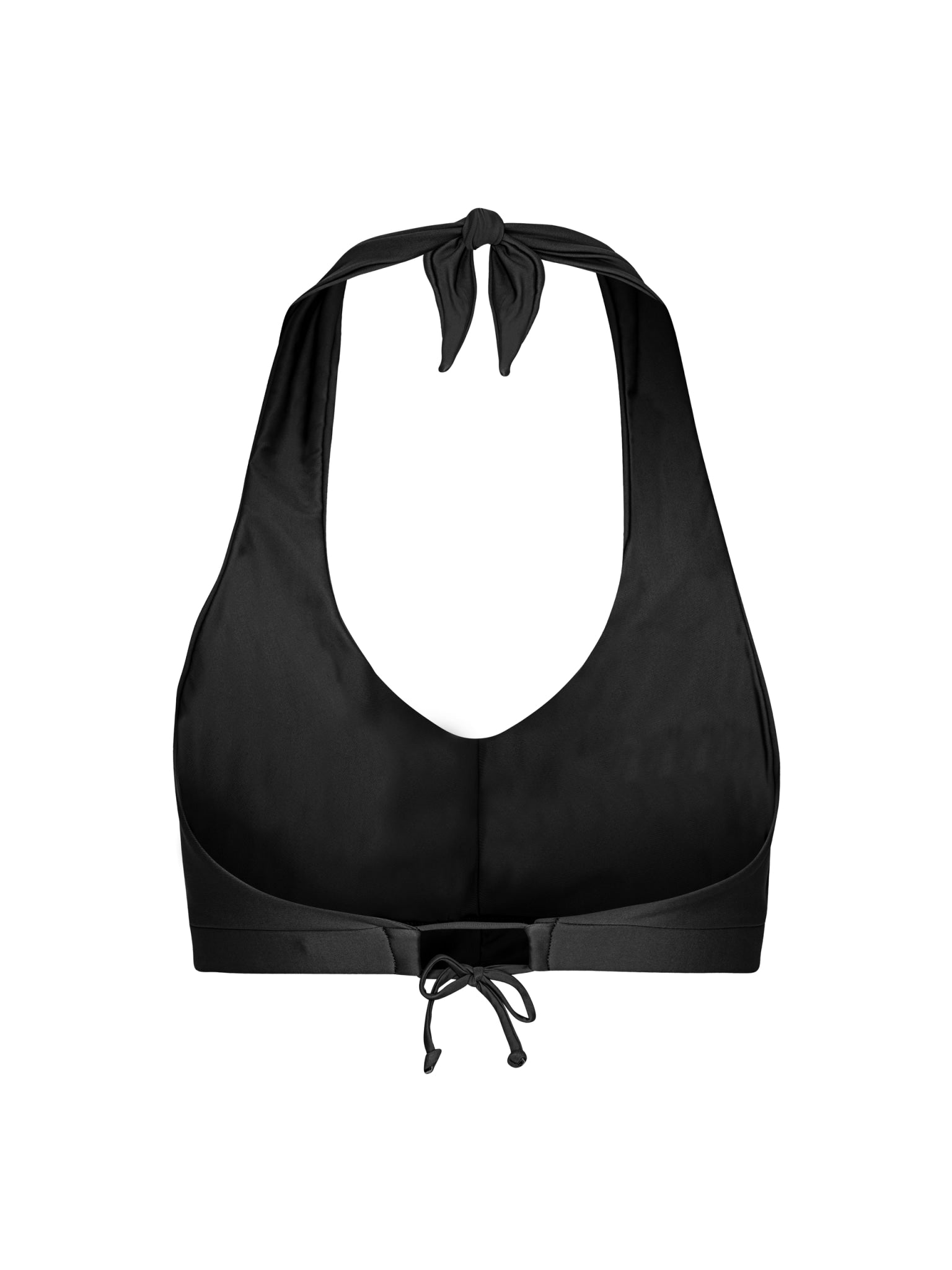 Bukit halterneck bikini top - Nero