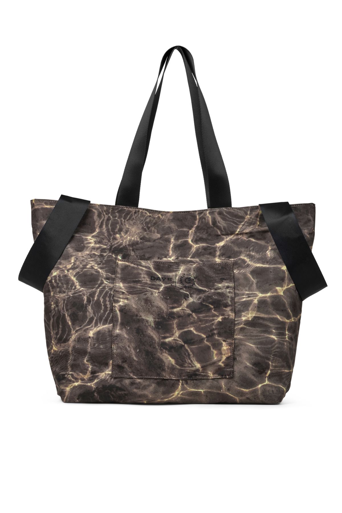 DAY ET x Copenhagen Cartel 2-way tote bag - Nero/Ocean Print