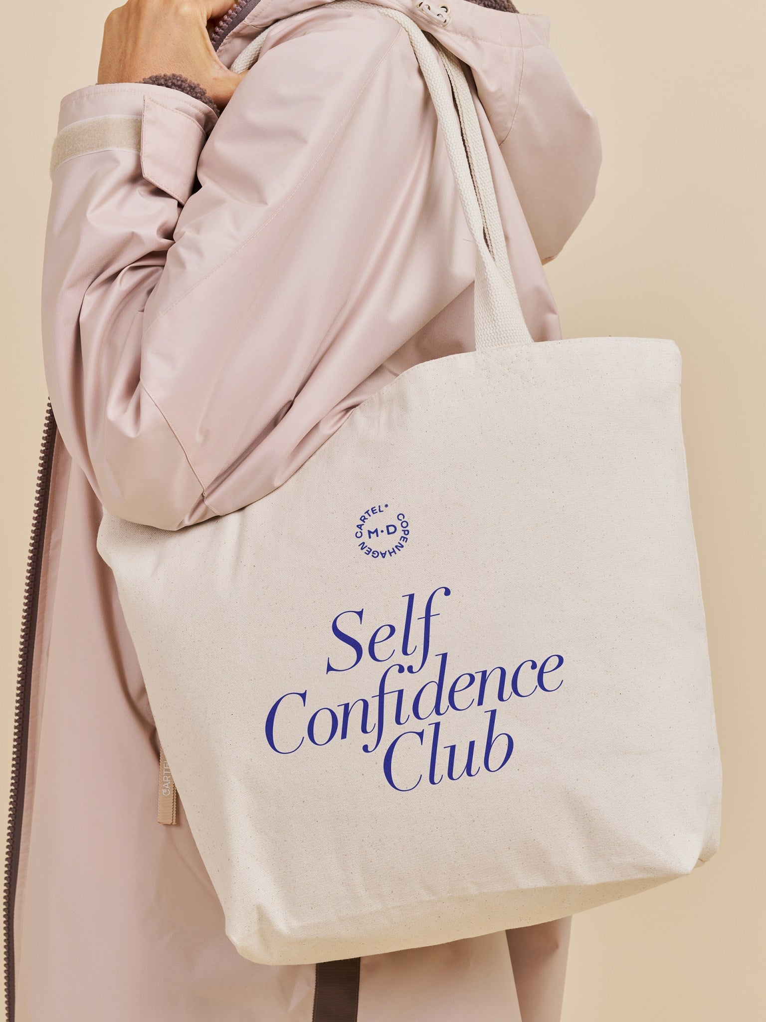 Cartel x Monday Self-confidence Club maxi tote - Shell