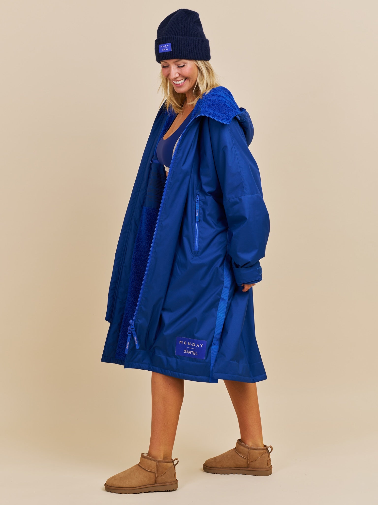 Cartel x Monday Bliss Winterswim Changing Robe - Navy