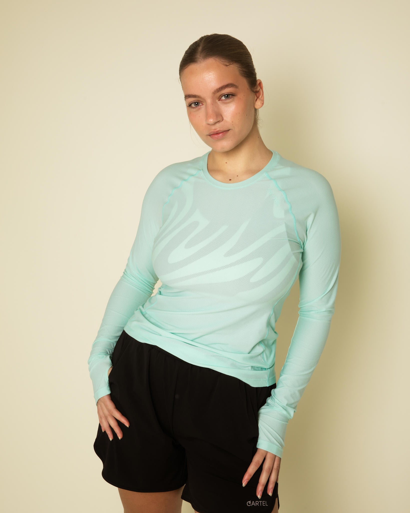 Motion performance long sleeve tee - Mint