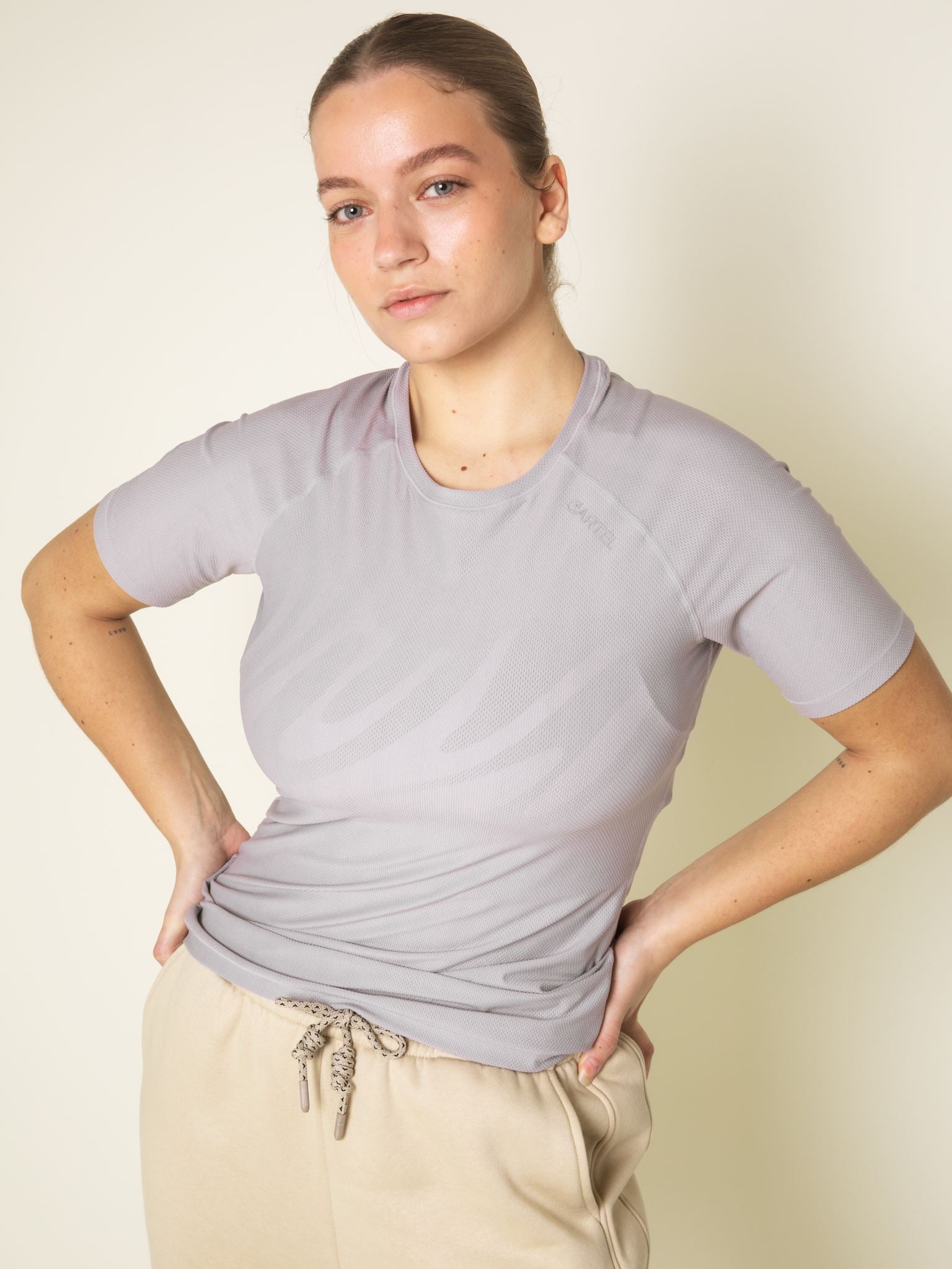 Pace performance tee - Oyster