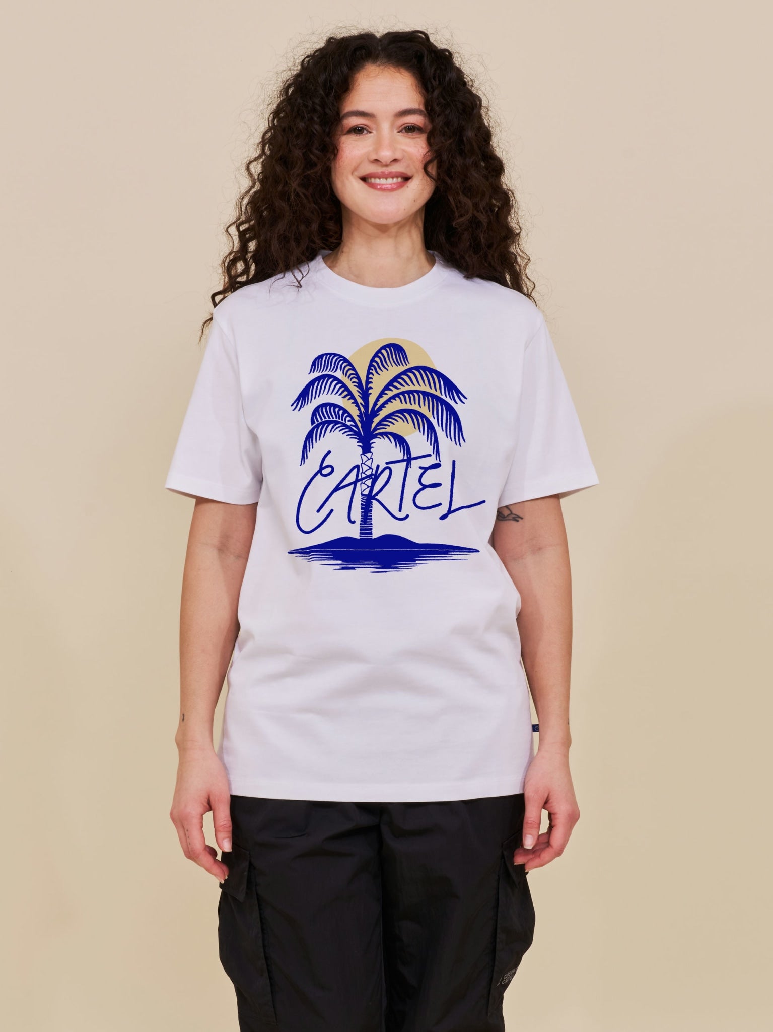 Cartel Palm Tee - Shell