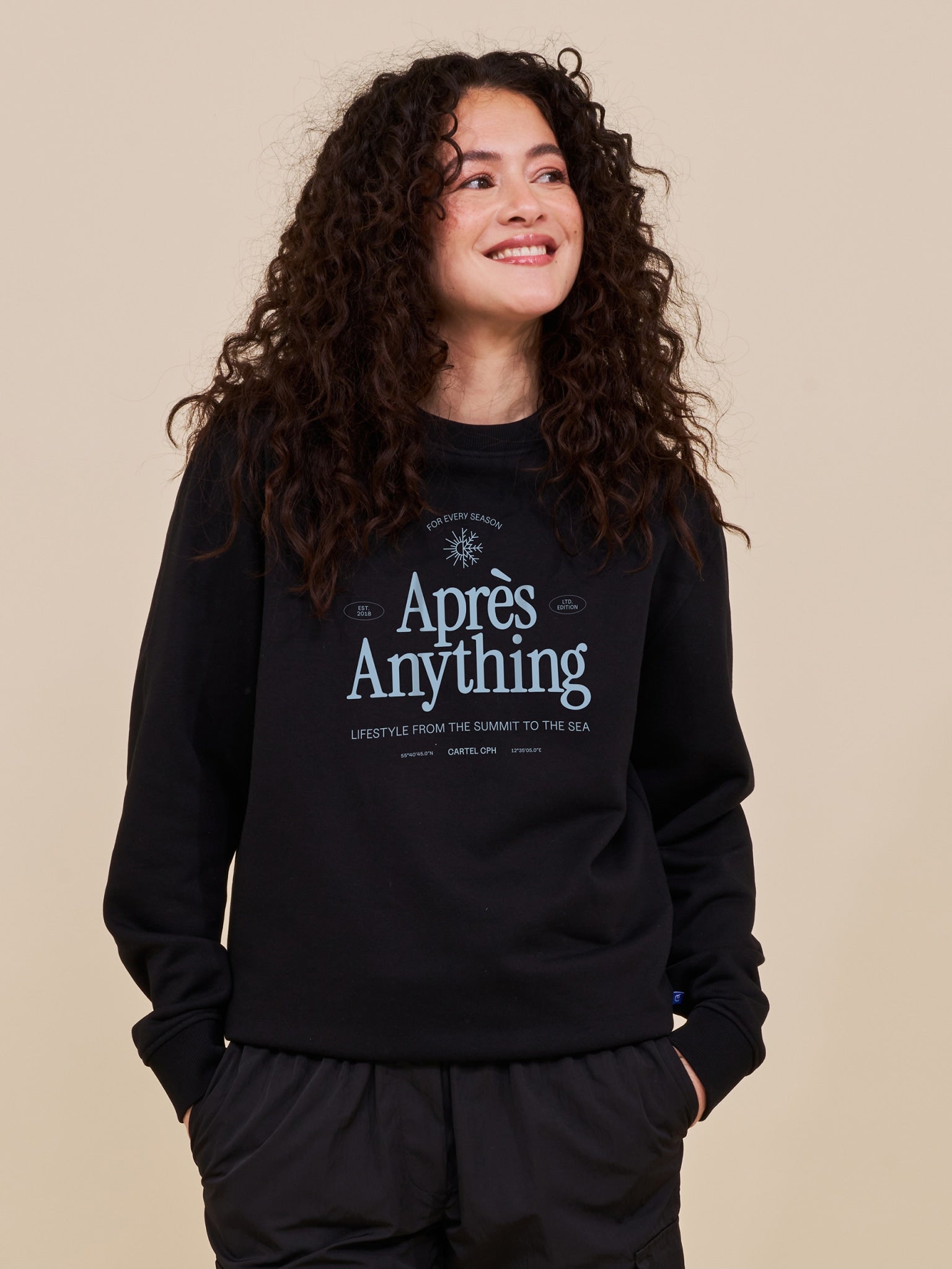 Aprés Anything Statement Crewneck - Nero