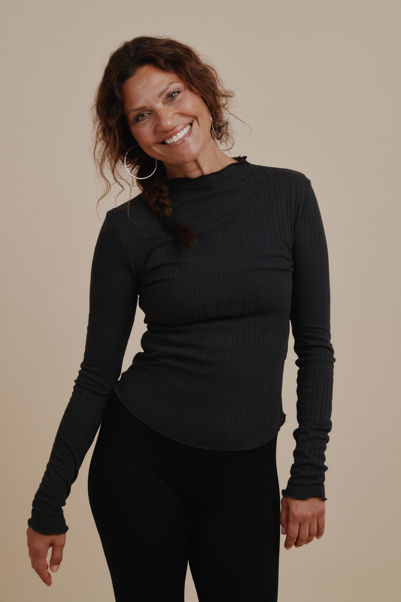 Powder Long-sleeve Top - Nero