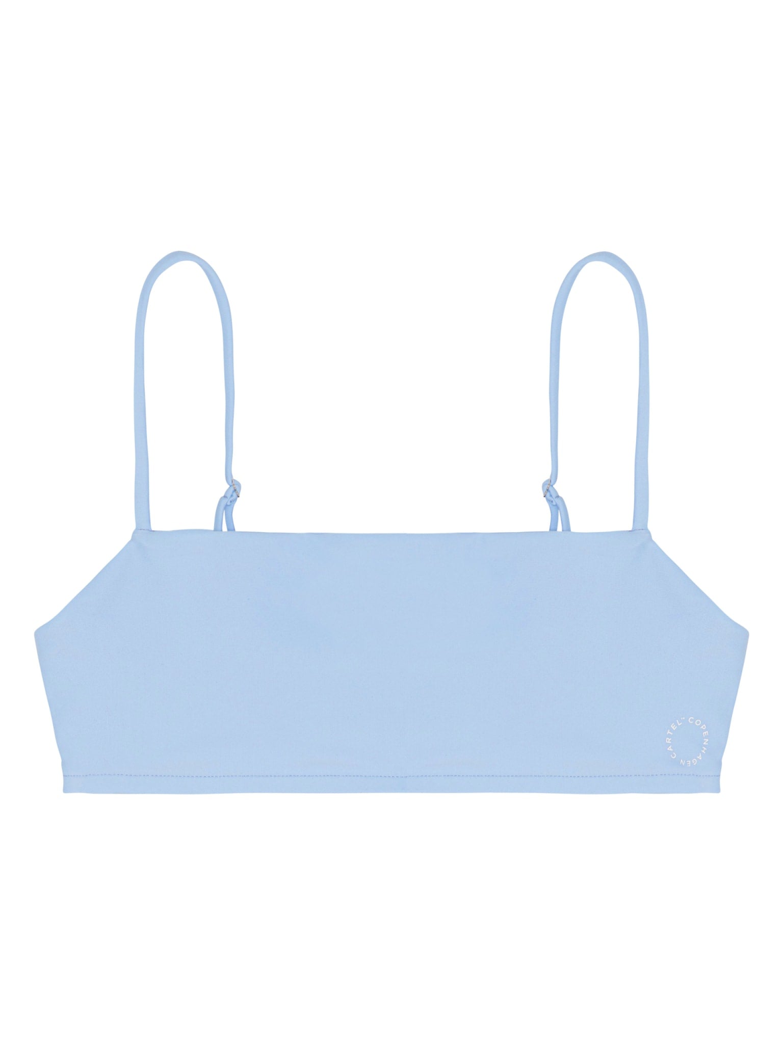 Sanur bandeau adjustable bikini top - Clear