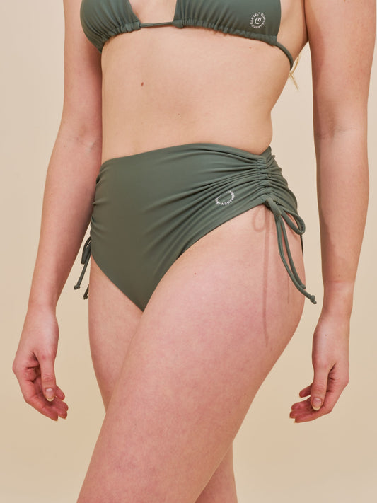 Wanita high-waist adjustable bikini bottom - Army