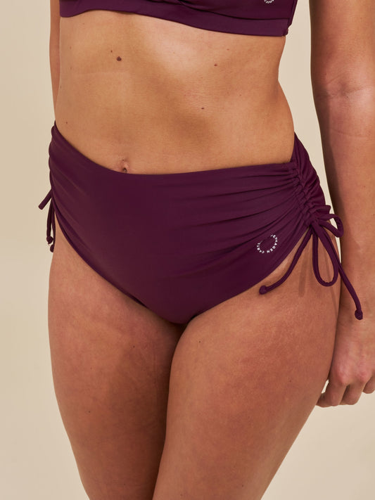 Wanita high-waist adjustable bikini bottom - Deep