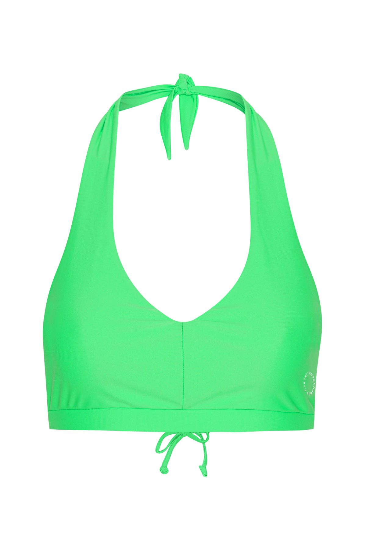 Bukit halterneck bikini top - Earth