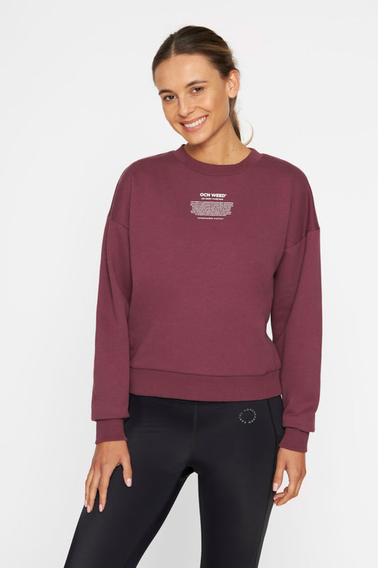 OCN WEED® women crop sweatshirt - Deep