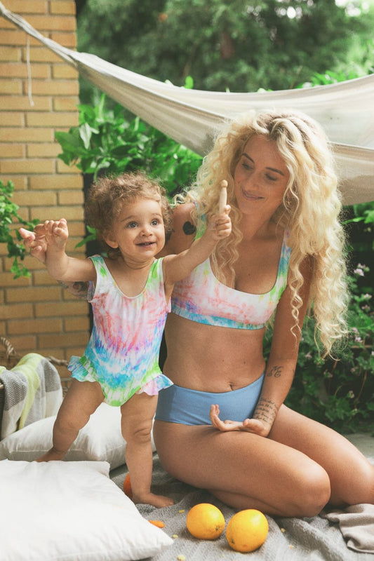 Dewi kids swimsuit - Sunset